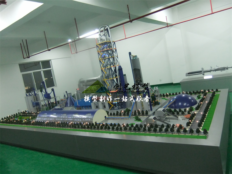 5000噸新型干法成套設備水泥生產 線教學沙盤模型