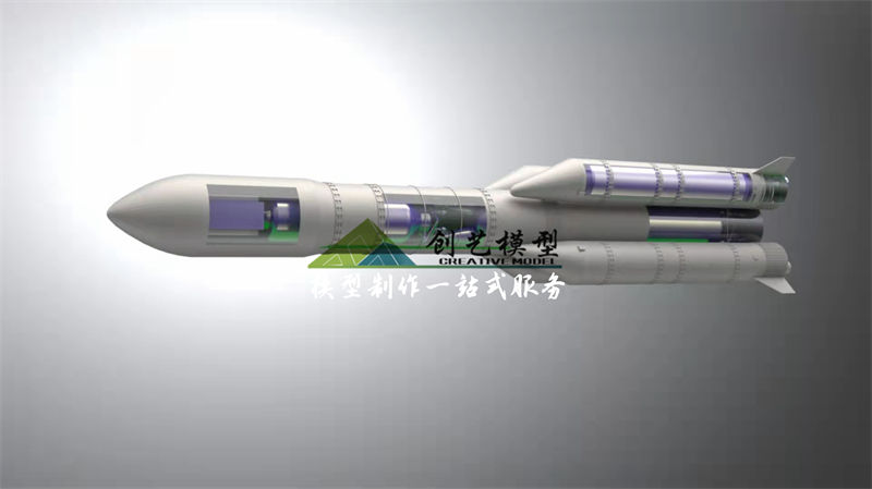 長征五號火箭模型剖面結(jié)構(gòu)模型
