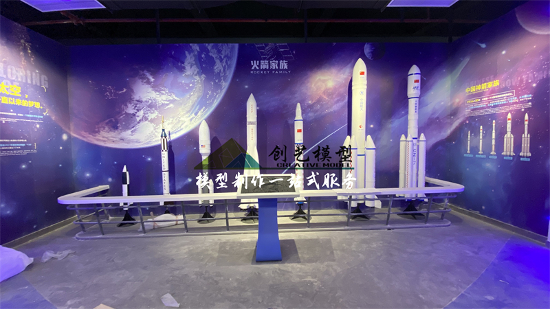 火箭家族模型展項(多媒體一體機講解)