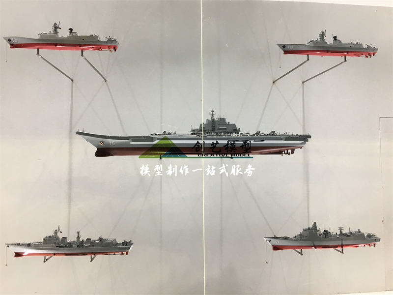 航母艦船模型展示墻