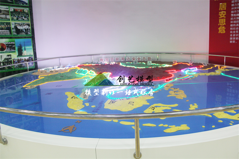 多媒體電子軍事地形沙盤-天津高炮旅定制