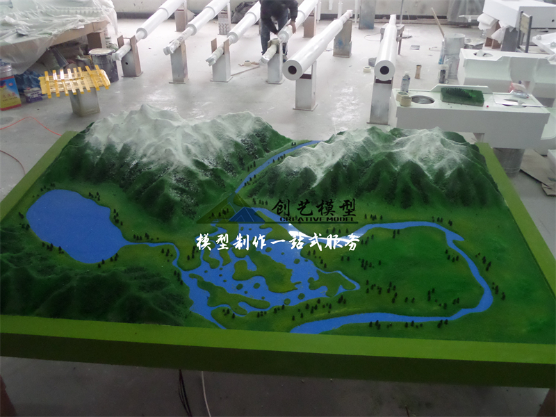 青海三江源保護(hù)區(qū)地形沙盤