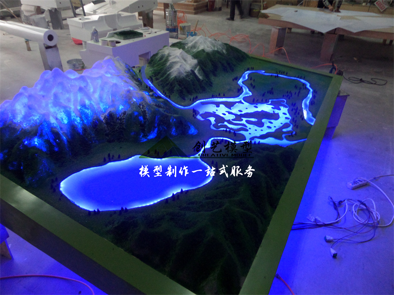 青海三江源保護(hù)區(qū)地形沙盤