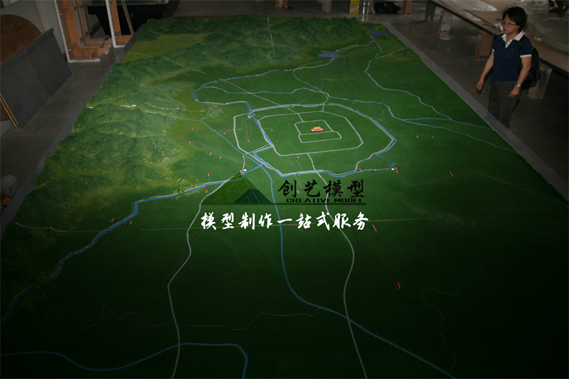 南水北調(diào)地形沙盤