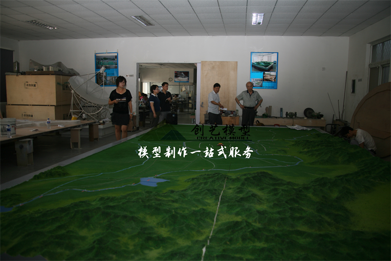 南水北調(diào)地形沙盤