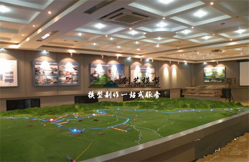 南水北調地形沙盤