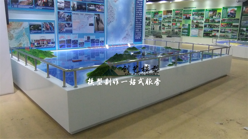 釣魚島地形地貌沙盤