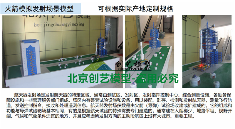 火箭發(fā)射場(chǎng)景沙盤模型