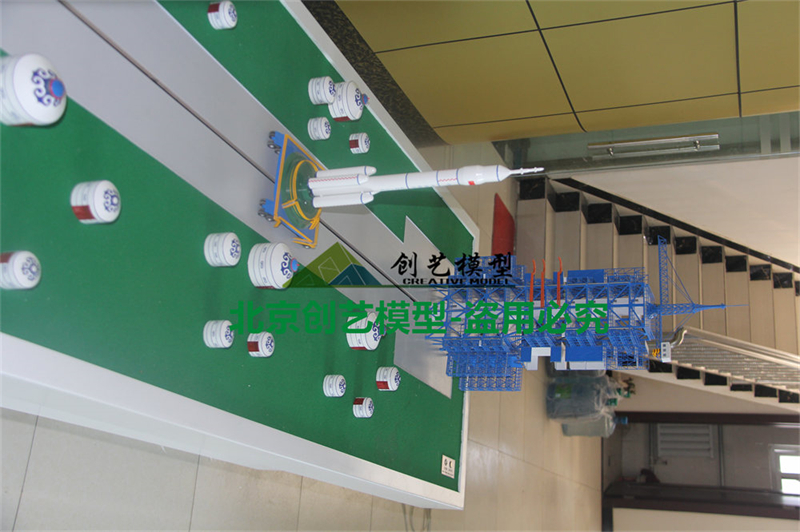 火箭發(fā)射場(chǎng)景沙盤模型